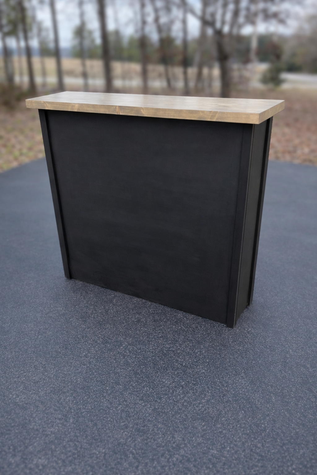 4ft Collapsible Bar (Black with Grey Counter)