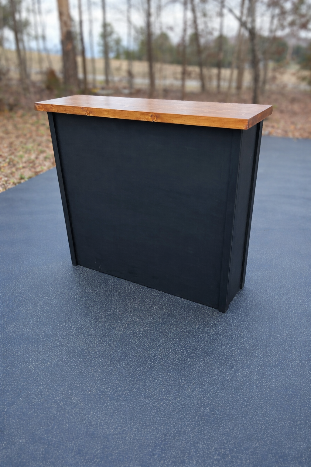 4ft Collapsible Bar (Black with Mahogany Counter)